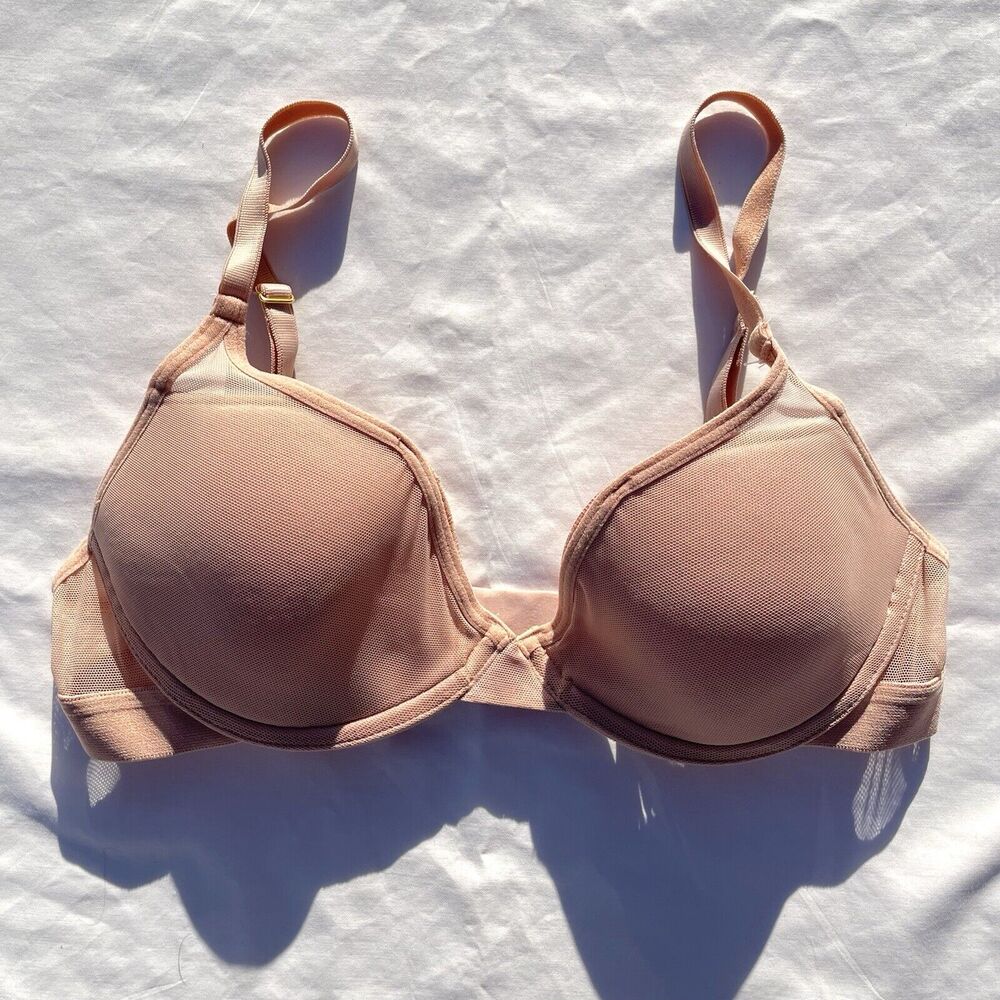 Pepper Mesh All You Bra 34B Beige Underwire 0126